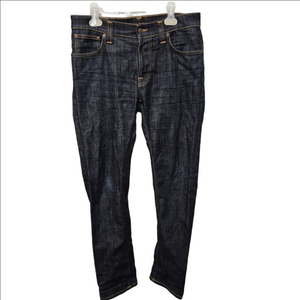 Nudie Jean Thinn Finn Dry Twill Dark Wash Denim Jeans